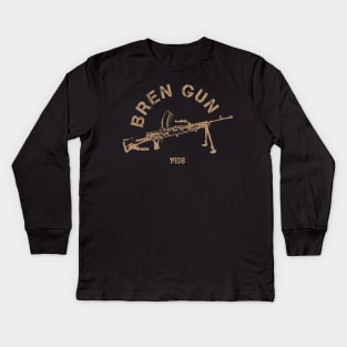 Bren Light Machine Gun | World War 2 Weapon Kids Long Sleeve T-Shirt